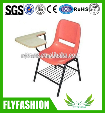 Student chair with writing pad,study chair with writing pad,cheap plastic chair with writing pad