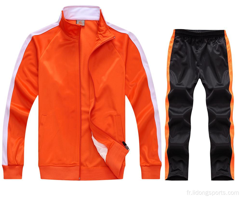 Logo personnalisé Kids Track Suit Sport Costume Vêtements