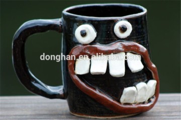 stoneware face Coffee Mug