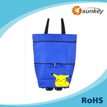 Lightweight Foldable Wheeled Shopping Trolley Shopping Grocery Bag Rolling Shopper Tote