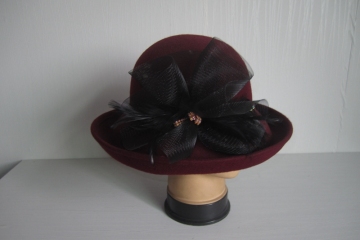 Customized Women's Wool Felt Church Hats