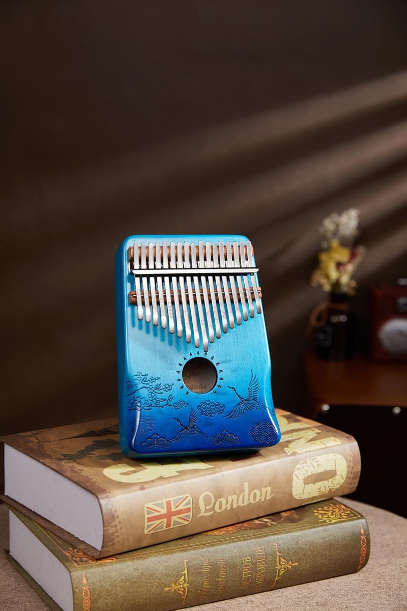 Cega African maple glossy Kalimba Mbira Thumb Piano 17 key