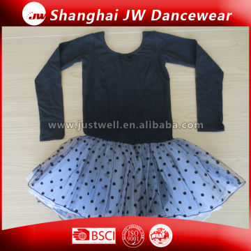 wholesale Black lycra leotard girls gymnastics leotard Ballet leotard with skirt                        
                                                                                Supplier's Choice