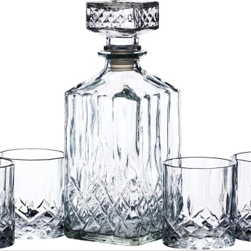 Best Price Wine, Gin, Whisky & Vodka Decanter Sets - Hot Selling Glass Decanter with Stopper