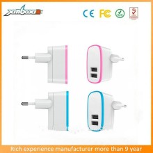 Dual USB 5V 2.1A Usb Travel Charger Power Adapter EU Plug AC Charger-5V/2.1AMP