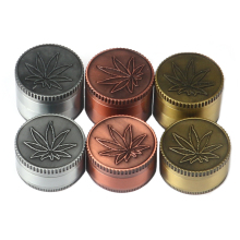 Cross-border new 50mm metal smoke grinder leaf manual metal grinder weed grinding accessories