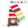 Cute Baby Knitted Scarf With Animal Toy