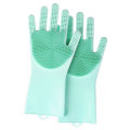 Волшебные силиконовые перчатки с мытьем скребком оптом