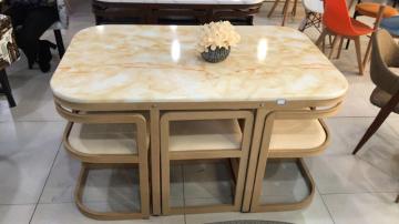 Marble Dining table set Rectangle