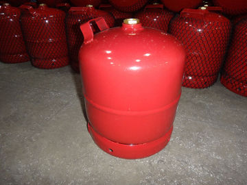 3kg Red Camping Lpg Gas Bottles,compressed Gas Cylinders,7.2l Portable Glp Gas Tank For Sales