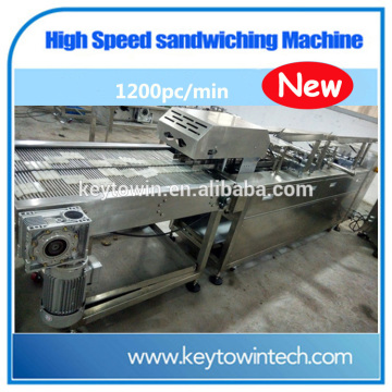 High Speed cream filling biscuits sandwiching machine