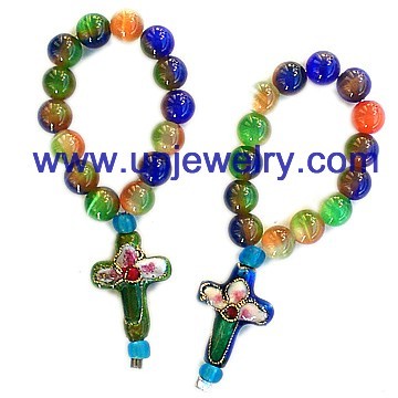 Cat Eye Rosary Ring (URI-027)