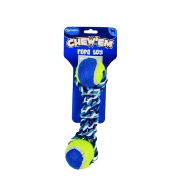 Tennis Rope Dog toy with PVC toy