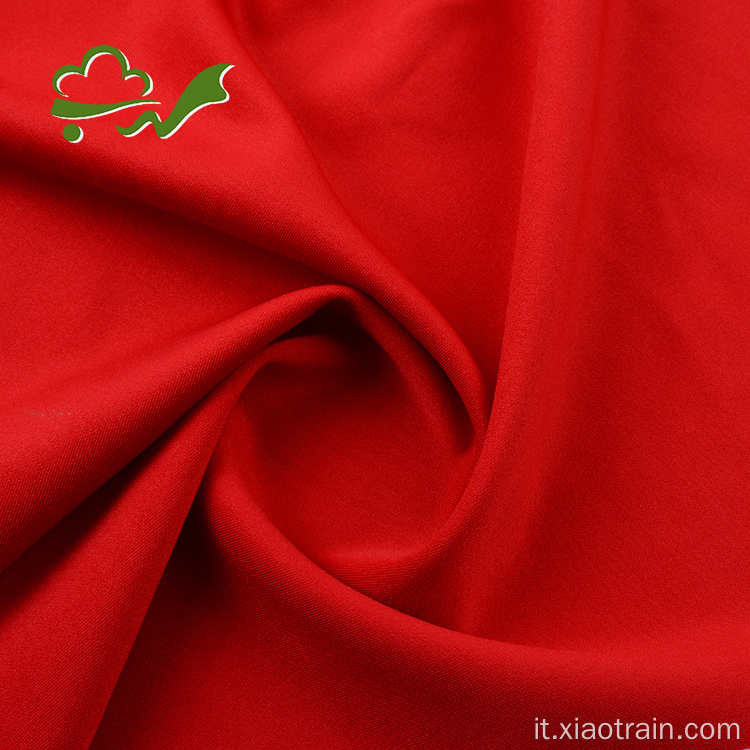 Tessuto in spandex per indumenti morbidi a maglia rossa