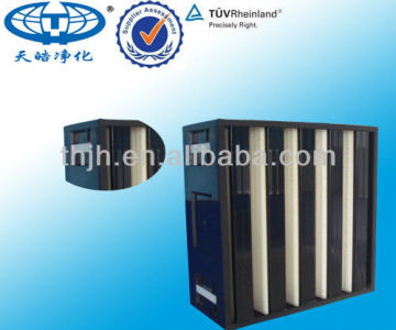 V Type Pleat HEPA Air Filter Factory