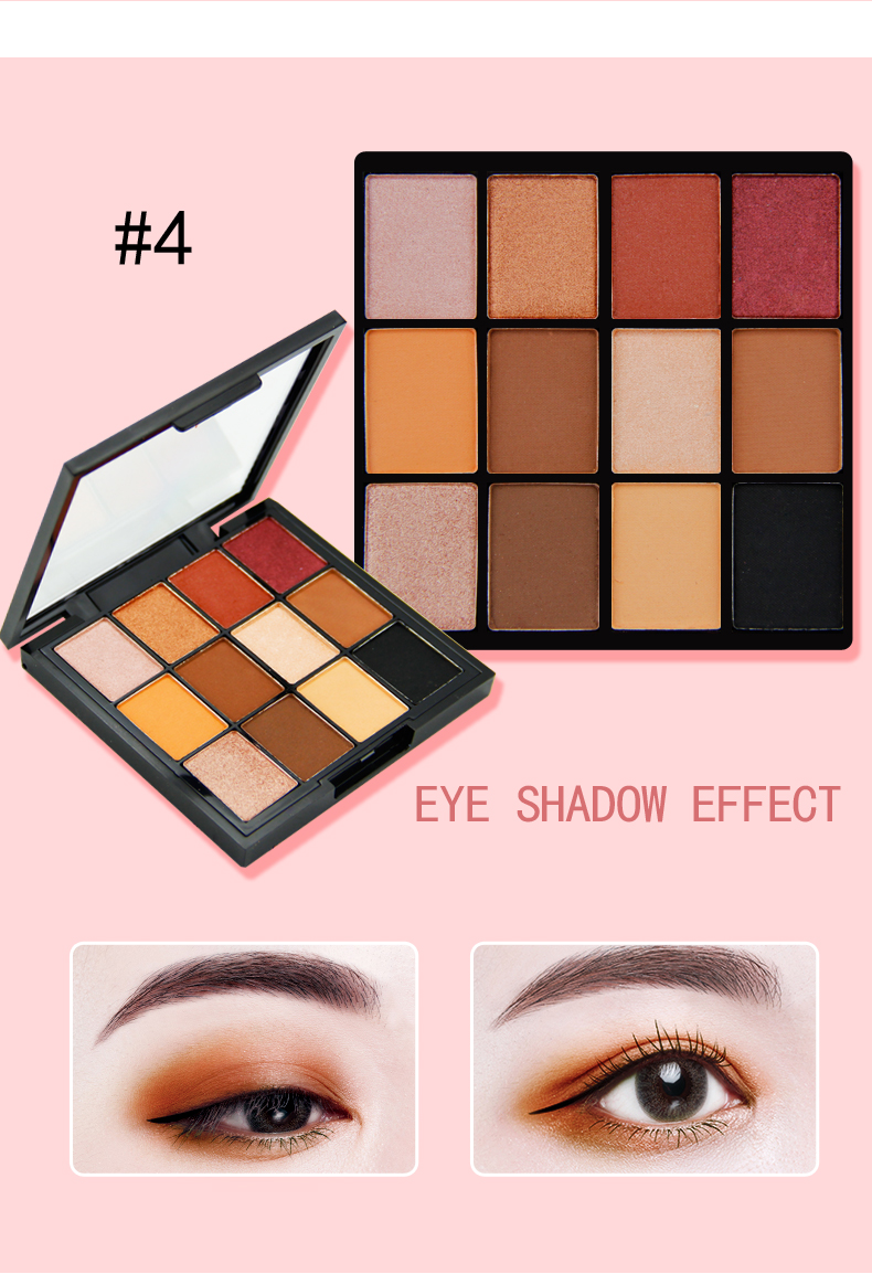 New arrival Professional Custom Eye Makeup Multicolored Matte And Shiny Eyeshadow Palette High Pigment Eyeshadow