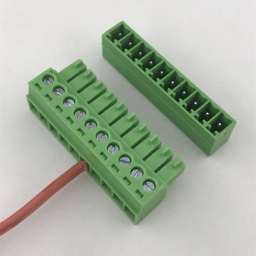 3.5mm Pitch PCB mount 10 way terminal block