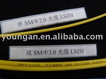 Duplex zipcord indoor optic fiber cable