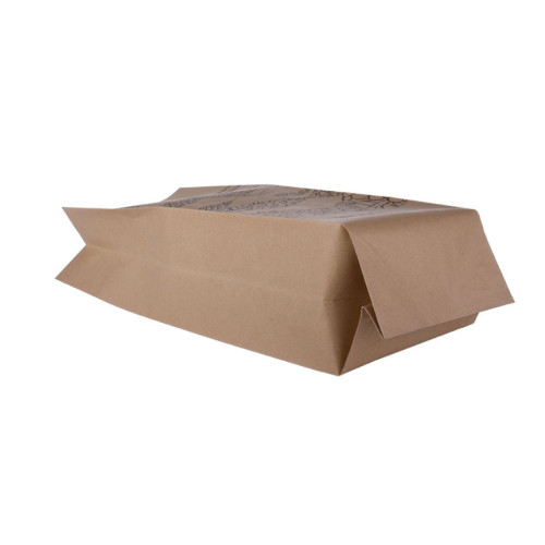 Eco Friendly Quad Seal Kraft Paper Bag för kaffe