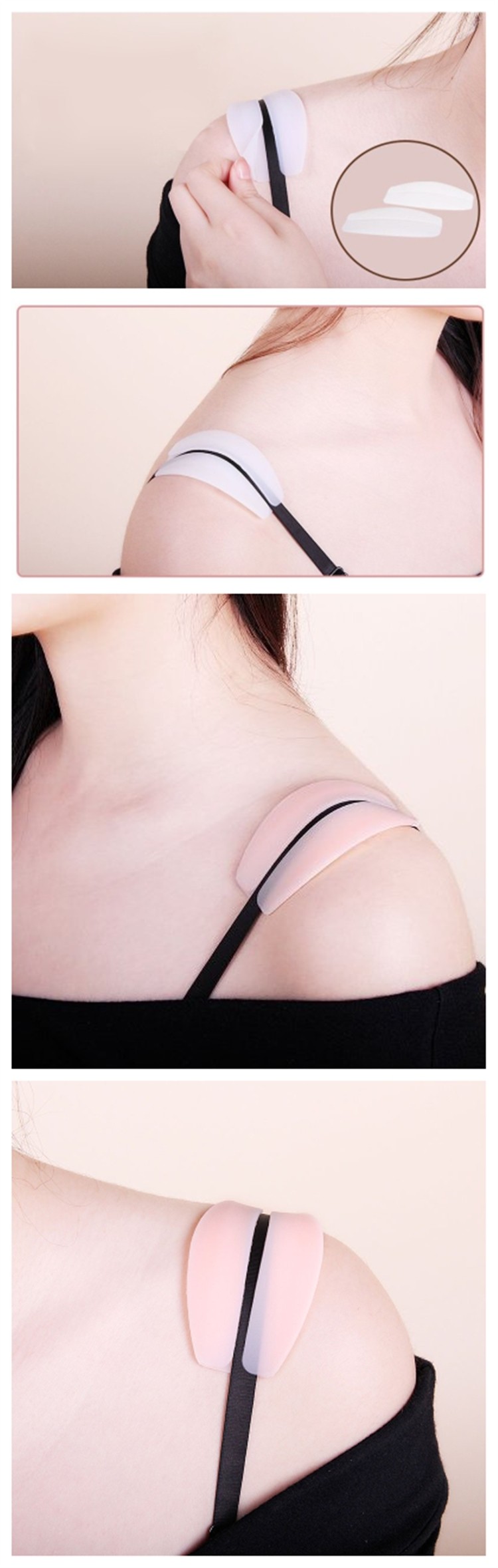 Non-slip Shoulder Protectors Pads Soft Bra Shoulder Straps Cushions