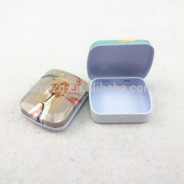 wholesale mini hinged mint tin box