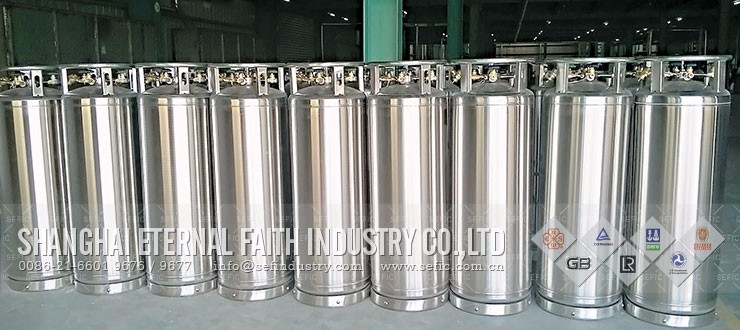 DPL450-175-1.37 175L 210L liquid tank container for oxygen nitrogen co2