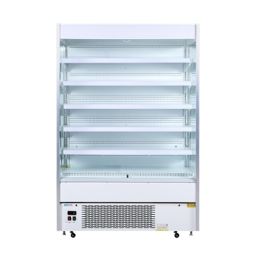 Vertical open display cabinet wall chiller