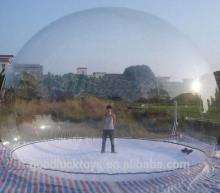 Giant transparent inflatable PVC snow globe, giant human inflatable snow globe