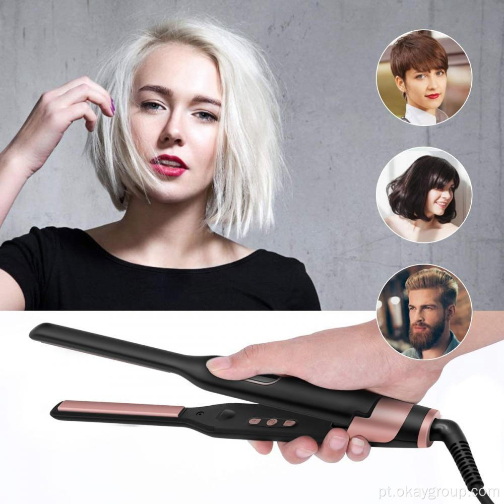 Flat Iron Mini 3/10 Straightor de Cabelo Pequeno