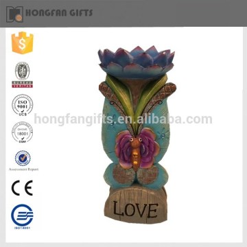 unique design lotus resin garden decor for outdoor