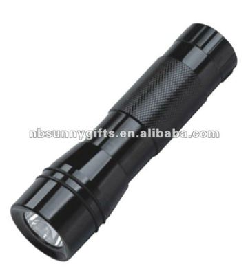 Black Led aluminum flashlight/aluminum led flashlight