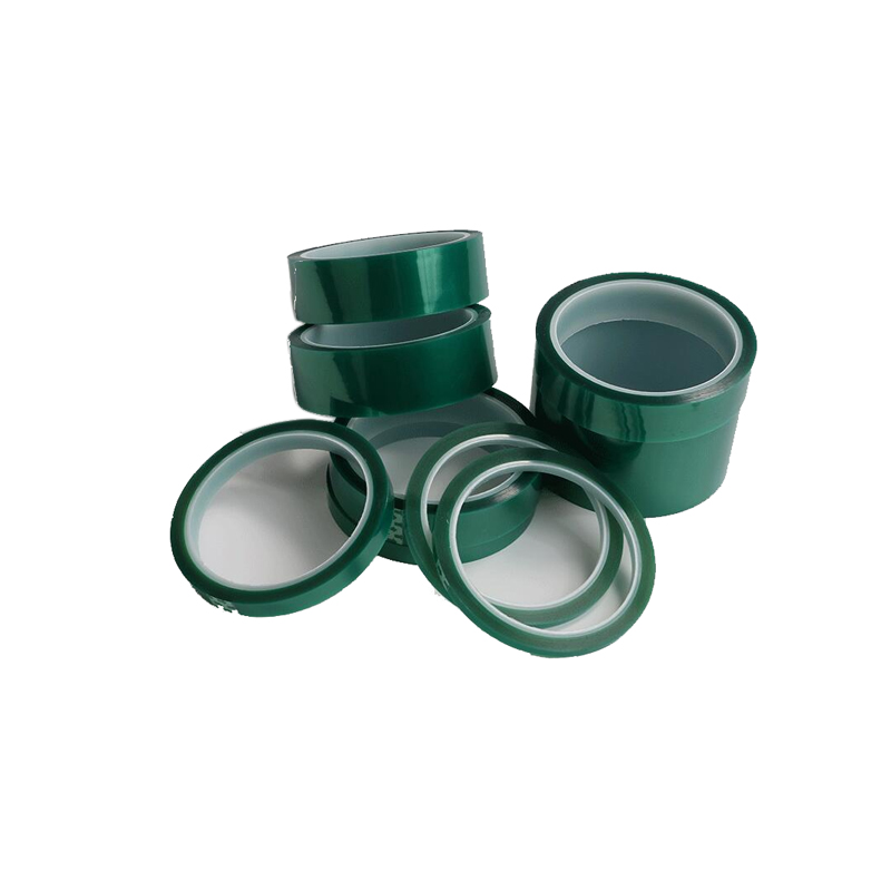 Silicone Pressure Sensitive Adhesive Green PET High Temperature Masking Industrial green polyester tape