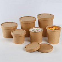 Disposable takeout bowl paper ice cream soup cup