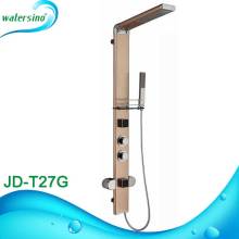 JD-T27G Gold plated aluminium alloy spa shower head panel shower
