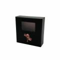 Benutzerdefinierte klare PVC -Fenster Mini Black Paper Box