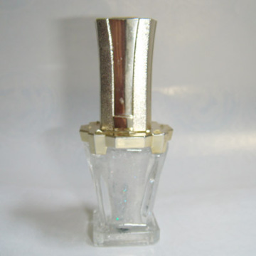 bronze cap glass nail polish bottle