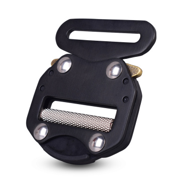 45mm Heavy Duty 300KG Aluminum Adjustable Black Electrophoresis Cobra Belt Buckle