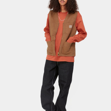 Organic Cotton Canvas Utility Vest | Streetwear Hip Hop Sleeveless Jacket