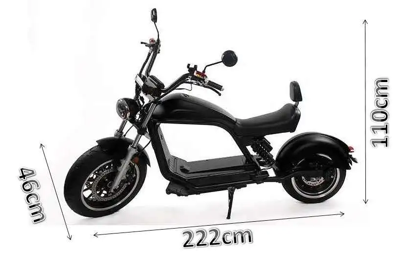 2020 più nuovo modello di batteria rimovibile da corsa E Car Mobility Scooter elettrici Luqi con sedili lunghi in pelle