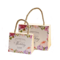 Elegant Gift Flower Paper Bag with Twisted Handle