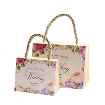 Elegant Gift Flower Paper Bag with Twisted Handle