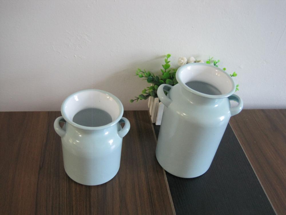 customized Enamel Tea Kettle,Enamel Milk Pot With Handle