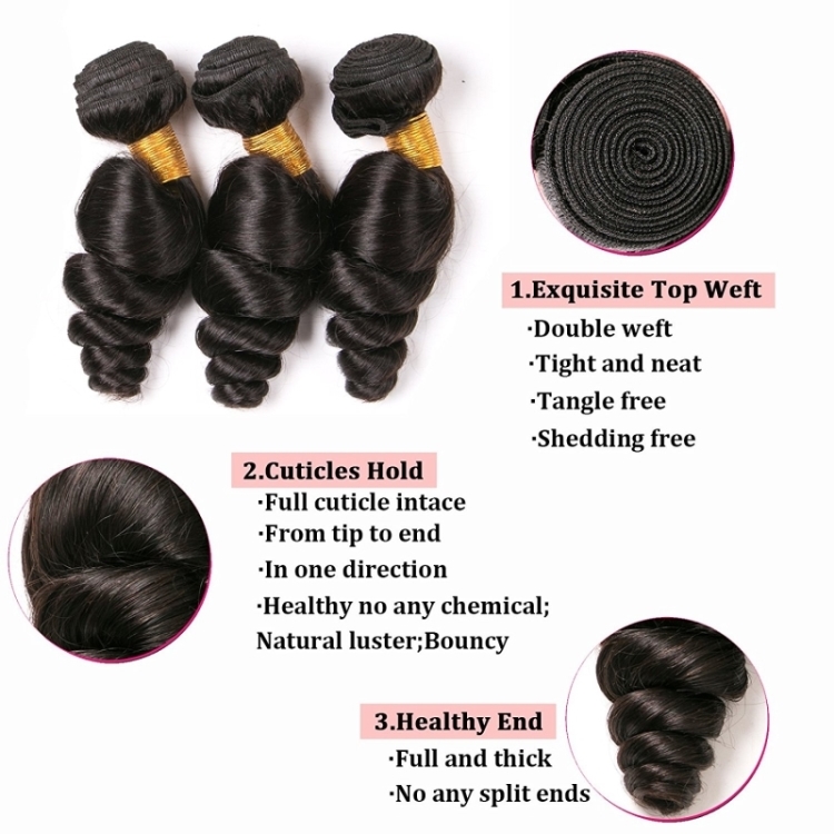 Wholesale price Li&Queen Brazilian Hair Loose Wave Virgin human Hair,Fast Delivery Hair Extension Vendor