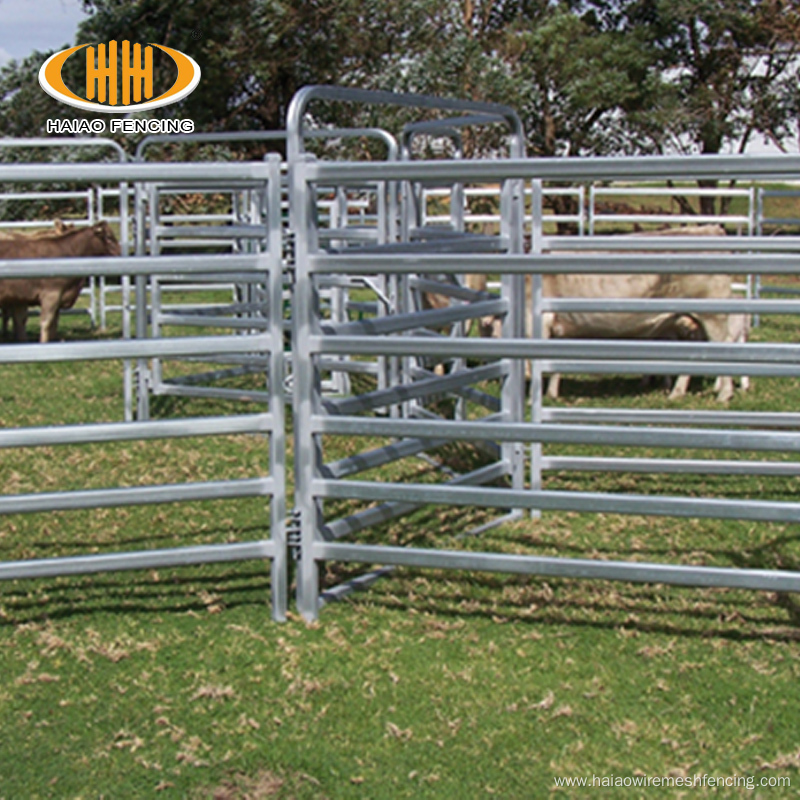 Galvanized and powder coated steel livestock cattle panels