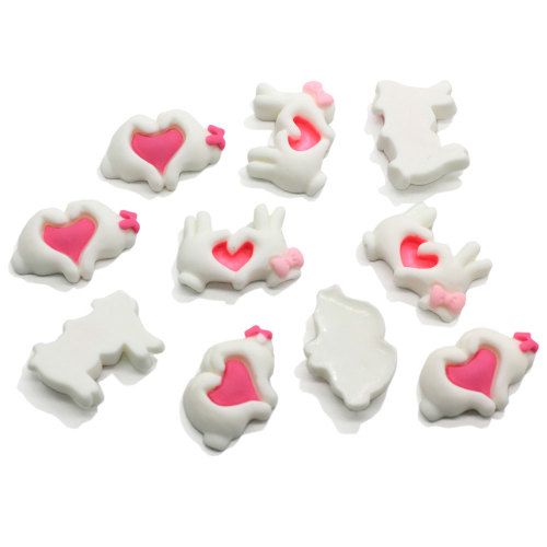 Kawaii Strik Hart Vingers Hars Kralen Decoratie Sleutelhanger Diy Art Decor Telefoon Cover Ornament Armband Sieraden Accessoires