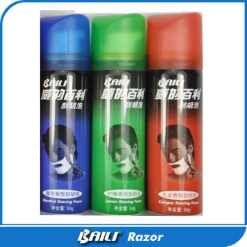 Female pesonal care private label shave cream for safety razor shaving foam 50g