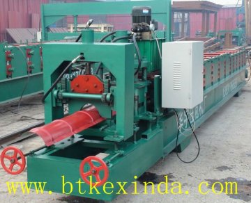 Color Steel Roof Ridge Tile Cold Roll Forming Machine galvanized sheet corrugation machine