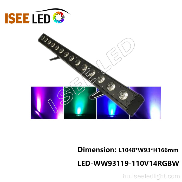DMX nagy teljesítményű RGBW LED fali lámpa