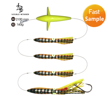 Weihai Double Winner Trolling Lures for Tuna: Squid Skirt Baits