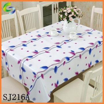 Fancy thick vinyl pvc table cloths for hotel,outdoor,banquet